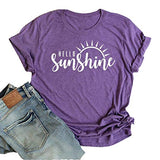 Women Hello Sunshine T-Shirt Graphic T-Shirt