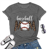 Baseball Mom T-Shirt Baseball Mom Shirt für Frauen Neuheit Shirt