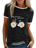 Women Say Yes to New Adventure T-Shirt Daisy Bicycle Shirt