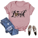 Damen T-Shirt mit Aufdruck „Liebe ist das Beste“