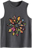 Damen Tank Top mit Blumen-Print