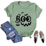 Femmes Boo T-Shirt Trick or Treat chemise drôle Halloween T-Shirt