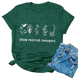 Women Grow Positive Thoughts T-Shirt Graphic Shirt