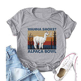 Frauen wollen rauchen Alpaka Schale T-Shirt Vintage Alpaka Schale Grafik Shirt