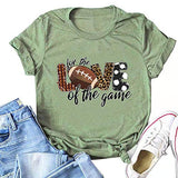 Women for The Love of The Football Game T-Shirt Leopard Football Shirt