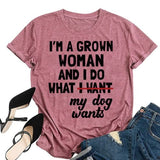T-Shirt de nouveauté drôle pour femmes, je suis une femme adulte et je fais des t-shirts cadeaux classiques