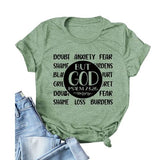 Chemise chrétienne pour femme MAIS DIEU ! Psaume 73:26 T-shirts de foi