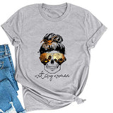 Witchy Woman T-Shirt Skull Halloween Shirt
