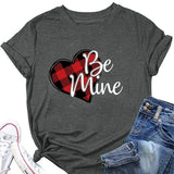 Be Mine Shirt Femme Saint Valentin Buffalo Heart Tees
