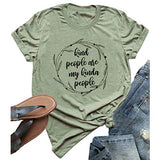 Damen T-Shirt mit V-Ausschnitt