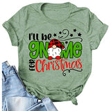 Damen T-Shirt mit Aufschrift „Ich werde zu Weihnachten ein Gnom sein“