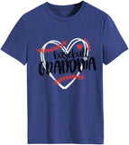 T-Shirt de grand-mère de basket-ball pour femmes, chemise Love Heart