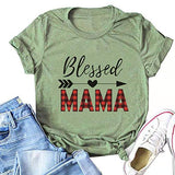 Femme Blessed Mama T-Shirt Maman Chemise