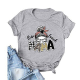 Femme One Loved Mama T-Shirt Buffalo Plaid &amp; Leopard Mama Shirt