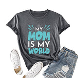 Cadeau pour maman t-shirts femmes ma maman est ma chemise de fête des mères mondiale