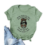 Damen T-Shirt mit Aufdruck „I'm Not Sugar and Spice and Everything Nice“