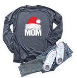 Frauen Mama Santa Hut Shirt Santa Bluse