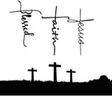 Women Cross Faith Blessed Jesus T-Shirt Christian Shirt