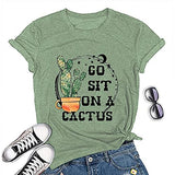 Women Go Sit On A Cactus T-Shirt Funny Cactus Shirt