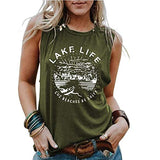 Women Lake Life Cuz Beaches Be Salty Funny T-Shirt Lake Life Graphic Shirt