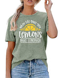 Women When Life Gives You Lemons T-Shirt Make Lemonade Shirt