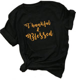 Women Thankful & Blessed T-Shirt