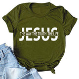 T-shirt Jésus la vérité, le chemin de la vie pour femmes