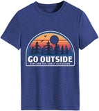 Go Explore Shirt for Women Hiking Camping Mountain T-Shirt
