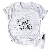 Damen Just Breathe T-Shirt Hoffnungsshirt