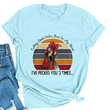 T-Shirt mit Aufschrift „I May Look Calm But In My Head“ für Damen