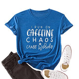 Ich laufe mit Koffein-Chaos und Schimpfwörtern Grafik T-Shirt