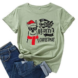Women Have Yourself A Llama Little Christmas T-Shirt Cute Christmas Shirt