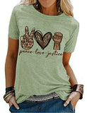 Frauen Frieden Liebe Gerechtigkeit T-Shirt