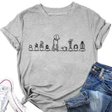 Hunde und Pflanzen Tees Frauen Pflanzen Liebhaber Shirt Hund Liebhaber T-Shirt