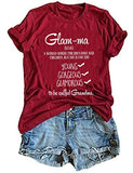 Women Glam-Ma T-Shirt Grandma Shirt