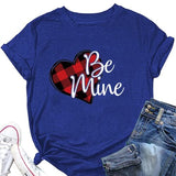 Be Mine Shirt Femme Saint Valentin Buffalo Heart Tees