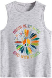 Peace Love Tank Damen Mit Liebe sein Und Mit Frieden enden Shirt