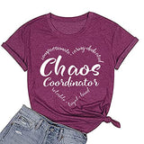 Damen Chaos Coordinator T-Shirt Lustiges Mama T-Shirt