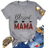 Femme Blessed Mama T-Shirt Maman Chemise