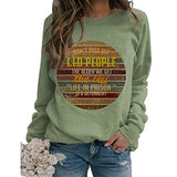 Women Long Sleeve Don't Piss Off Old People Sweatshirt Vintage Sweater