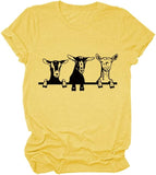 Three Goats Make Happiness Women T-Shirt