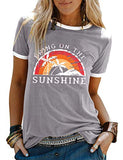 Women Bring On The Sunshine T-Shirt Women Graphic T-Shirt