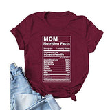 Women MOM Nutritional Facts T-Shirt Gift for Mom