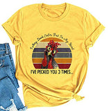 T-Shirt mit Aufschrift „I May Look Calm But In My Head“ für Damen