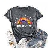 Women Be Kind Rainbow Shirt Kindness Gift T-Shirt