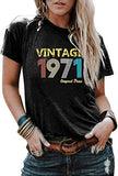 Damen T-Shirt zum 50. Geburtstag, Vintage 1971
