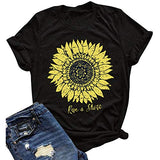 Damen Rise &amp; Shine T-Shirt Sonnenblumen-Shirt