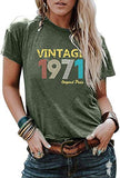 Damen T-Shirt zum 50. Geburtstag, Vintage 1971