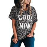 Damen Cooles Mama Leoparden T-Shirt Leopard Mama Shirt