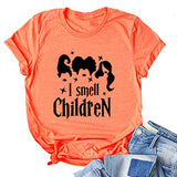 Women Hocus Pocus T-Shirt I Smell Children Shirt